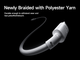 USB кабель на 100W Type-C на Type-C Baseus New Braided (2m, 100W). White - зображення 9