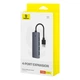 USB-хаб Baseus UltraJoy Series 4-Port HUB Lite USB 3.0 to USB 3.0 x4 15 см Black (6932172653385) - зображення 10