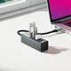 USB Хаб HOCO HB1C 4-in-1 converter (Type-C to 4xUSB 3.0, 5Gbps, 0.2m). Gray - изображение 7