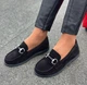 Туфли лоферы анатомические с аксессуаром из натуральной замши черного цвета размер 41 (170750) - изображение 5