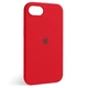 Чехол Fiji Silicone Case для Apple iPhone 17e бампер накладка Soft Touch с микрофиброй Red - изображение 1