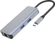 USB-хаб Proove Iron Link 6-в-1 2xUSB-A 3.0 + SD/TF + RJ45 + HDMI Silver (546910012) - зображення 1