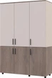 Шкаф для одежды Doros Торн 3 ДСП (полки) 135х51.6х200 см Кремона Канноло/Кашемир (44900500) - изображение 1