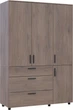 Шкаф для одежды Doros Торн 3 ДСП/3Ш (штанга) 135х51.6х200 см Кремона Канноло (44900477) - изображение 6