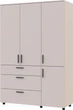 Шкаф для одежды Doros Торн 3 ДСП/3Ш (полки) 135х51.6х200 см Кашемир (44900498) - изображение 1