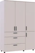 Шкаф для одежды Doros Торн 3 ДСП/3Ш (полки) 135х51.6х200 см Кашемир (44900498) - изображение 6