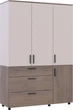 Шкаф для одежды Doros Торн 3 ДСП/3Ш (полки) 135х51.6х200 см Кремона Канноло/Кашемир (44900502) - изображение 6