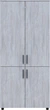 Шкаф для одежды Doros Торн 2 ДСП (штанга) 90х51.6х200 см Сосна Натти (44900431) - изображение 4