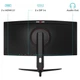 Монитор изогнутый 34" Qube Overlord C34UQ180H, Black - изображение 10
