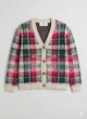 Кардиган H&M 122/128 Бежевый 1051567_крас.зел.клетка - изображение 1