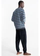 Пижамный свитшот C&A XL Темно-синий 2222826_полос - изображение 2
