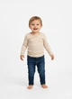 Лонгслив H&M 146/152 Бежевый 1262202 - изображение 1