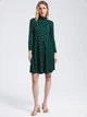Платье Monki S Зеленый 0628343_горошек - изображение 1