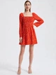 Платье H&M S Оранжевый 0938418_бел.узор - изображение 1