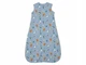 Спальний мішок бавовняний утеплений для хлопчика Lupilu Ecoprint 456867 068 см (3-6 months) блакитний - зображення 3