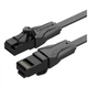 Патч-корд 0.5м, UTP cat 6 RJ-45 black Vention (IBJBD) - зображення 1