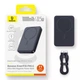 Повербанк 10000 mAh з бездротовою зарядкою MagSafe Baseus EnerFill FM11 Ultra-Mini (22.5W, Type-C). Black - зображення 10