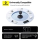 Бездротовий зарядний пристрій Baseus EnerFill FF11 Foldable Wireless Charger 15W Cosmic Black - зображення 6