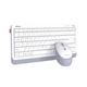 Комплект бездротовий Meetion Mini5000 2in1 2.4G+BT (Клавіатура + Миша) white - изображение 2