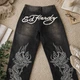 Чоловічі джинси Ed Hardy з принтом драконів Чорні, розмір XL - зображення 7