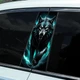 Наклейки на стойки дверей авто ARB 3D TUNING STUDIO Волк В 500х220х0.15мм=2штуки - изображение 2