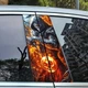 Наклейки на стойки дверей авто ARB 3D TUNING STUDIO Череп огонь 500х220х0.080мм=2штуки - изображение 1