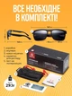 Поляризационные солнцезащитные очки Polaroid мужские женские, солнечные полароиды для рыбалки и отдыха KDEAM с поляризацией, чёрные - изображение 7