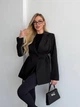 Жіночий класичний жакет з V-подібним вирізом Uaclothes 42-44 Чорний (like37218-176501349) - зображення 2