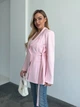 Жіночий класичний жакет з V-подібним вирізом Uaclothes 42-44 Рожевий (like37219-176511349) - изображение 5