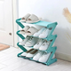 Полиця-органайзер для взуття на 4 полиці Shoe Rack бірюзова - зображення 1