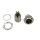 Разъем miniXLR круглый 5-контактный New Tide золотое покрытие контактов 92M-503 (5P) металлическое крепление - изображение 5