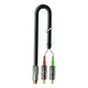 Кабель S-Video 4-pin на два разъема RCA диаметр 3.4×7.0 мм 1T-V15-01 длина 1 м позолоченные контакты - изображение 3
