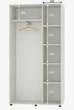 Шкаф-купе двухдверный Алекса ДСП 110*45*190 см Дуб крафт белый - изображение 2