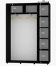Шкаф-купе двухдверный Алекса ДСП 150*45*190 см Антрацит - изображение 2