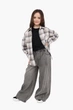 Джинсы wide leg для девочки 152 цвет серый YZTX KIDS ЦБ-00290305 - изображение 2