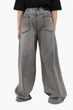 Джинсы wide leg для девочки 152 цвет серый YZTX KIDS ЦБ-00290305 - изображение 4