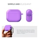 Силиконовый чехол для наушников Apple AirPods 3, Hang Case, фиолетовый, ультратонкий защитный кейс толщиной 2 мм, защита от царапин, пыли и ударов, компактный, с карабином для крепления, ArmorStandart (ARM60317) - изображение 2