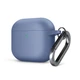 Силиконовый чехол для наушников Apple AirPods 3, Hang Case, фиолетовый, ультратонкий защитный кейс толщиной 2 мм, защита от царапин, пыли и ударов, компактный, с карабином для крепления, ArmorStandart (ARM60311) - изображение 1