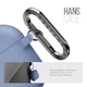 Силиконовый чехол для наушников Apple AirPods 3, Hang Case, фиолетовый, ультратонкий защитный кейс толщиной 2 мм, защита от царапин, пыли и ударов, компактный, с карабином для крепления, ArmorStandart (ARM60311) - изображение 4