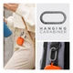 Силиконовый чехол для наушников Apple AirPods 3, Hang Case, оранжевый, ультратонкий защитный кейс толщиной 2 мм, защита от царапин, пыли и ударов, компактный, с карабином для крепления, ArmorStandart (ARM60318) - изображение 6