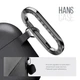 Силиконовый чехол для наушников Apple AirPods 3, Hang Case, черный, ультратонкий защитный кейс толщиной 2 мм, защита от царапин, пыли и ударов, компактный, с карабином для крепления, ArmorStandart (ARM60308) - изображение 4