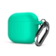 Силиконовый чехол для наушников Apple AirPods 3, Hang Case, бирюзовый, ультратонкий защитный кейс толщиной 2 мм, защита от царапин, пыли и ударов, компактный, с карабином для крепления, ArmorStandart (ARM60316) - изображение 1