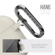 Силиконовый чехол для наушников Apple AirPods 3, Hang Case, бежевый, ультратонкий защитный кейс толщиной 2 мм, защита от царапин, пыли и ударов, компактный, с карабином для крепления, ArmorStandart (ARM60307) - изображение 4