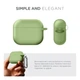 Силиконовый чехол для наушников Apple AirPods 3, Hang Case, зеленый, ультратонкий защитный кейс толщиной 2 мм, защита от царапин, пыли и ударов, компактный, с карабином для крепления, ArmorStandart (ARM60315) - изображение 2