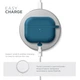 Силиконовый чехол для наушников Apple AirPods 3, Hang Case, синий, ультратонкий защитный кейс толщиной 2 мм, защита от царапин, пыли и ударов, компактный, с карабином для крепления, ArmorStandart (ARM60310) - изображение 7