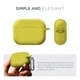 Силиконовый чехол для наушников Apple AirPods Pro 2 2022, Hang Case, желтый, ультратонкий защитный кейс толщиной 2 мм, защита от царапин, пыли и ударов, компактный, с карабином для крепления, ArmorStandart (ARM68593) - изображение 2