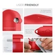 Силиконовый чехол для наушников Apple AirPods Pro 2 2022, Hang Case, красный, ультратонкий защитный кейс толщиной 2 мм, защита от царапин, пыли и ударов, компактный, с карабином для крепления, ArmorStandart (ARM68597) - изображение 5