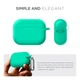 Силиконовый чехол для наушников Apple AirPods Pro 2 2022, Hang Case, бирюзовый, ультратонкий защитный кейс толщиной 2 мм, защита от царапин, пыли и ударов, компактный, с карабином для крепления, ArmorStandart (ARM68589) - изображение 2