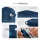 Силиконовый чехол для наушников Apple AirPods Pro 2 2022, Hang Case, синий, ультратонкий защитный кейс толщиной 2 мм, защита от царапин, пыли и ударов, компактный, с карабином для крепления, ArmorStandart (ARM68598) - изображение 5
