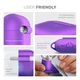 Силиконовый чехол для наушников Apple AirPods Pro 2 2022, Hang Case, фиолетовый, ультратонкий защитный кейс толщиной 2 мм, защита от царапин, пыли и ударов, компактный, с карабином для крепления, ArmorStandart (ARM68595) - изображение 5